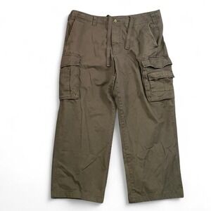 Eddie Bauer Men's Army Green Cargo Pants Size 40x30 Outdoor Gorpcore